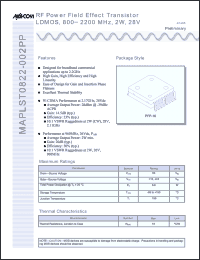 Click here to download MAPLST0822-002PP Datasheet
