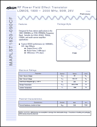 Click here to download MAPLST1820-090CF Datasheet