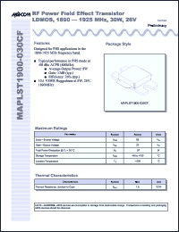 Click here to download MAPLST1900-030CF Datasheet