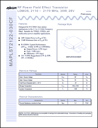 Click here to download MAPLST2122-030CF Datasheet