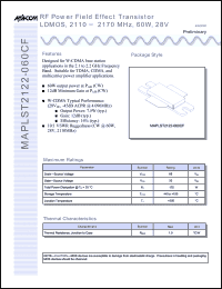 Click here to download MAPLST2122-060CF Datasheet