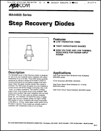 Click here to download MA44643C92 Datasheet