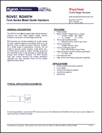 Click here to download ROV07-241K-2 Datasheet