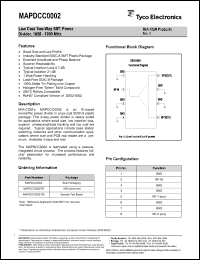 Click here to download MAPDCC0002TR Datasheet