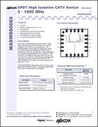 Click here to download MASWSS0069-A5 Datasheet
