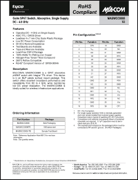 Click here to download MASWCC0006TR Datasheet