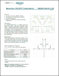 Click here to download MASW-004100 Datasheet