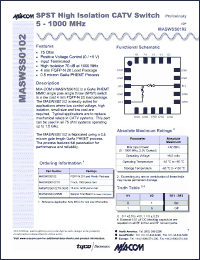 Click here to download MASWSS0102TR-3000 Datasheet