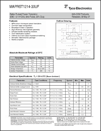 Click here to download MAPRST1214-30UF Datasheet