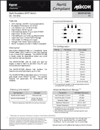 Click here to download MASW-007588-TR3000 Datasheet