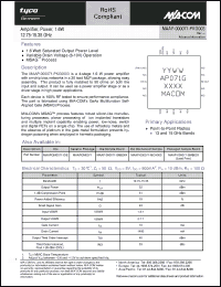 Click here to download MAAPGM0071 Datasheet