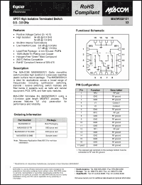 Click here to download MASWSS0121TR-3000 Datasheet