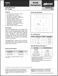 Click here to download MASWSS0162TR Datasheet