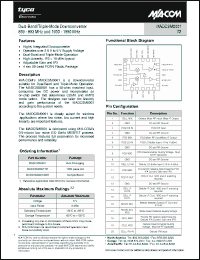 Click here to download MADCSM0001TR Datasheet