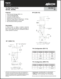 Click here to download DSS-113PIN Datasheet