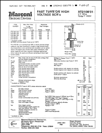 Click here to download XT2108-801 Datasheet