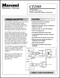 Click here to download CT2505FP Datasheet