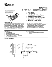 Click here to download MAS1175AASM1-T Datasheet