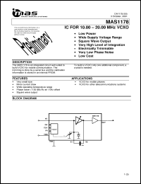 Click here to download MAS1178ATF1 Datasheet