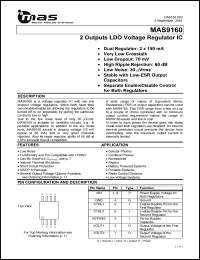 Click here to download MAS9160ASM6-T Datasheet