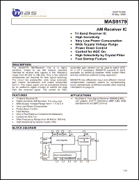 Click here to download MAS9179A1 Datasheet
