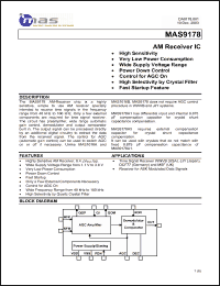 Click here to download MAS9178A1TC00.01 Datasheet