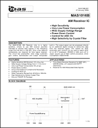 Click here to download MAS1016BTC1 Datasheet