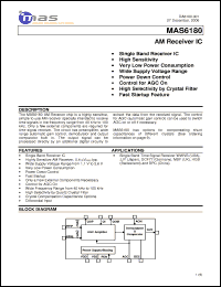Click here to download MAS6180A1 Datasheet