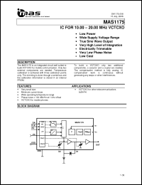 Click here to download MAS1175 Datasheet