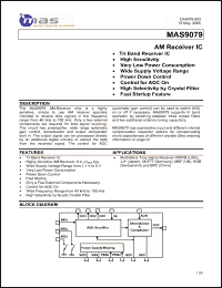 Click here to download MAS9079A2TC00 Datasheet