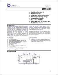 Click here to download MAS9081A3TC00 Datasheet