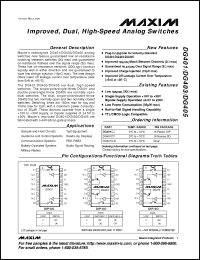 Click here to download DG401CJ Datasheet