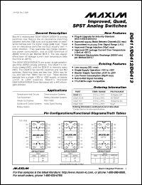 Click here to download DG413CUE Datasheet