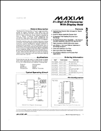 Click here to download ICL7117CMH+ Datasheet