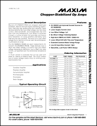 Click here to download ICL7650C/D Datasheet