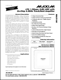 Click here to download MAX108CHC Datasheet