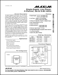 Click here to download MAX1109CUB Datasheet