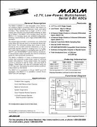 Click here to download MAX1110EPP+ Datasheet