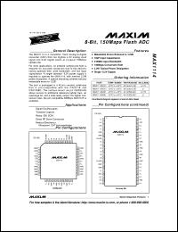 Click here to download MAX1114AIDO Datasheet