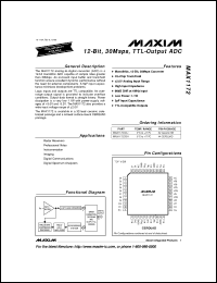 Click here to download MAX1172CBH Datasheet
