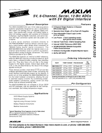 Click here to download MAX1202BCAP-T Datasheet