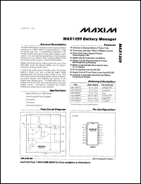 Click here to download MAX1259CWE Datasheet