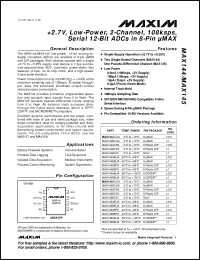 Click here to download MAX145ACUA Datasheet
