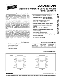 Click here to download MAX1611CSE-T Datasheet