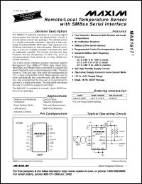 Click here to download MAX1617MEE-T Datasheet