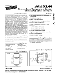 Click here to download MAX1617AMEE Datasheet