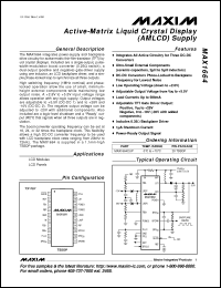 Click here to download MAX1664CUP Datasheet