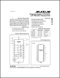 Click here to download MAX221ECUE Datasheet