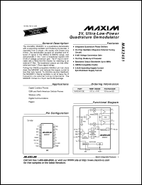 Click here to download MAX2510EEI Datasheet