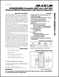 Click here to download MAX318CSA-T Datasheet